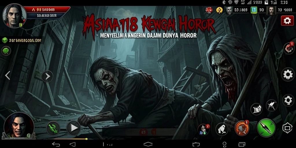 Tampilan gameplay ASIA918 yang menegangkan dan menyeramkan.