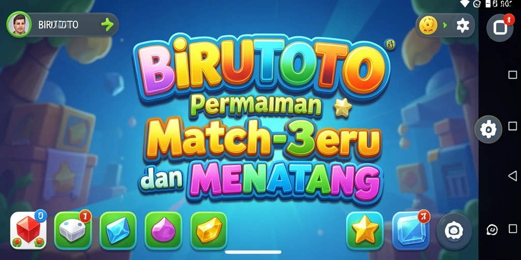 Tampilan gameplay BIRUTOTO yang penuh warna dan menyenangkan.