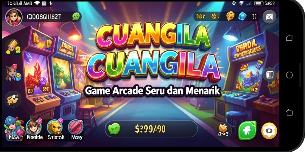 Tampilan gameplay seru dalam CUANGILA yang menciptakan pengalaman Arcade.