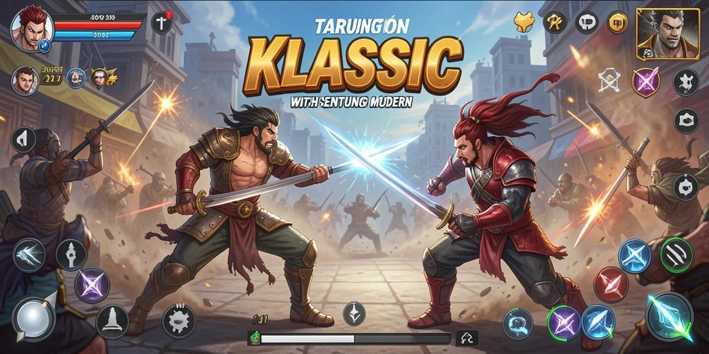 Gameplay menarik dari HARAPJP dengan aksi pertarungan yang seru.