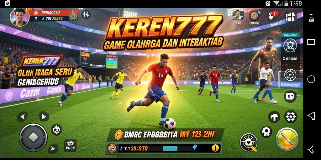 Screenshot gameplay yang menampilkan aksi olahraga mendebarkan.