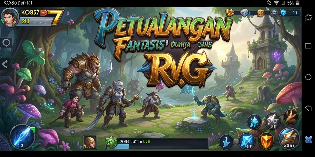 Tampilan gameplay RPG yang menarik dan interaktif.