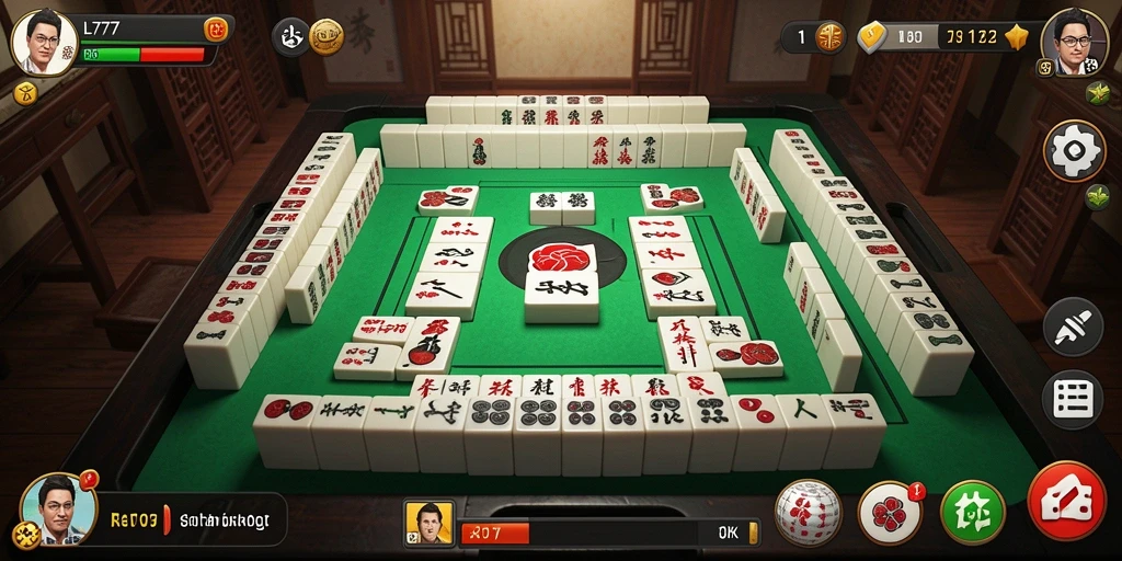Screenshot gameplay L777 menunjukkan aksi seru permainan Mahjong.