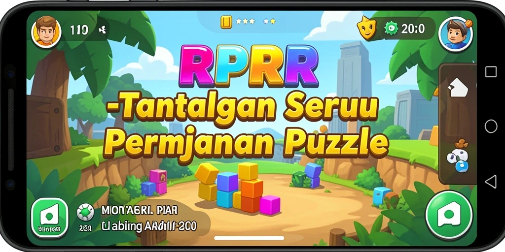 Screenshot gameplay RPRR dengan tantangan puzzle yang menarik.