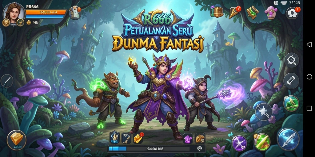 Screenshot gameplay RR666 menunjukkan petualangan seru di dunia fantastis.