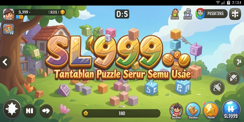 Screenshot utama SL999 yang menunjukkan gameplay Puzzle yang menantang.