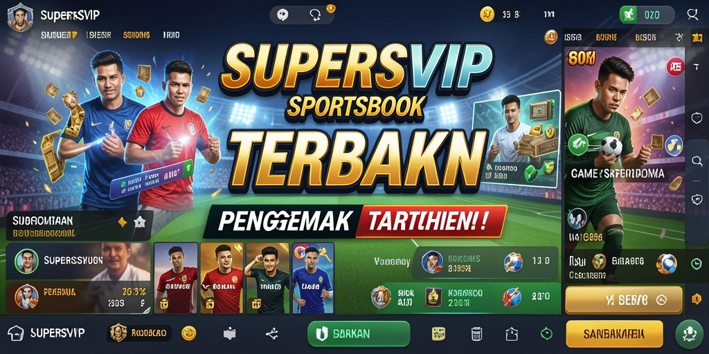 Tampilan gameplay Sportsbook yang mendebarkan di SUPERSVIP.